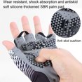 thumbnail image 5 of Cheers.US Men Breathable Gloves Thick Anti-slip Half Finger Shock-absorbing Exercise Gloves Mittens for Gym, Training, Fitness, Hanging, Cycling, Bicyle, 5 of 6