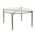 thumbnail image 4 of Evelyn&Zoe Mid-Century Modern Round Coffee Table with Glass Top, 4 of 8