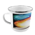 thumbnail image 2 of Magic Steel Camping Mug, Psychedelic Open Book of Fairy Tales on Gradient Rainbow Color Floral Background, Printed Thermal Cup for Camping and Outdoor Activities, by Ambesonne, 2 of 2