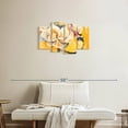 thumbnail image 2 of Elephant Stock Southern Charm Wall Art - Horizontal Multi Panel Canvas - Living Room Wall Decor - Abstract Multi Panel - Yellow And Gray Decor By Pamela K Beer - 30" x 18", 2 of 4