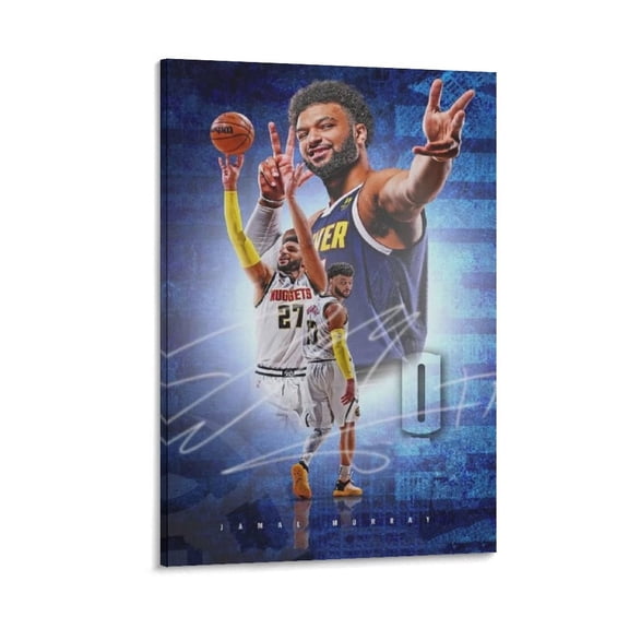 Jamal Murray Poster Basketball Decor Artworks Picture Print Poster Wall Art Painting Canvas Gift Decor Home Posters Decorative 20x30inch(50x75cm)