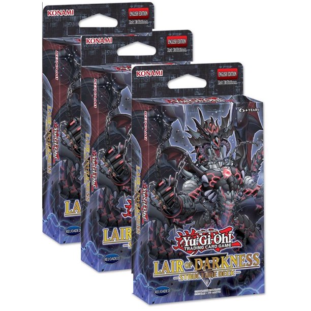 YuGiOh Lair of Darkness Triple Structure Deck Combo Includes 3 Decks