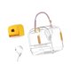 thumbnail image 5 of Jaula transportadora para hámster, jaula para chinchilla, accesorios prácticos, transparente para hámster. amarillo, 5 of 9