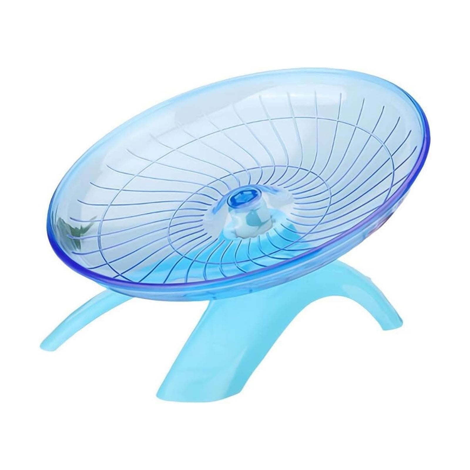 Soyumi Silent Hamster Exercise Wheel, 2-in-1 Running Wheel and Flying Saucer Spinner for Hamsters, Gerbils, Mice and Small Animals, Quiet Pet Exercise Toy