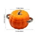 thumbnail image 3 of Tazón de sopa de cerámica de 1800 ml con tapa, forma de calabaza, para uso doméstico, tazón grande de fideos de doble espiga., 3 of 6