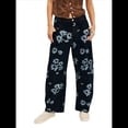 thumbnail image 2 of Vaqueros Rectos, Holgados, Informales, de Tiro Medio y Pierna para Mujer, Estilo Boyfriend Y2K, Pantalones Cortos de Mezclilla Flores Negras XXL, 2 of 10