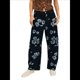 thumbnail image 2 of Vaqueros Rectos, Holgados, Informales, de Tiro Medio y Pierna para Mujer, Estilo Boyfriend Y2K, Pantalones Cortos de Mezclilla Flores Negras S, 2 of 10