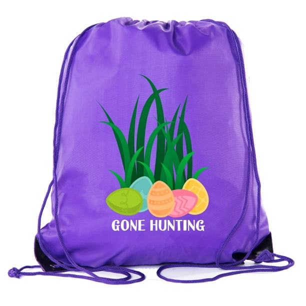 Mato & Hash Easter Basket Bags, Bulk Drawstring Backpacks, Party