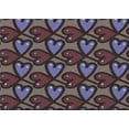 thumbnail image 1 of Ahgly Company Indoor Rectangle Patterned French Lilac Purple Area Rugs, 2' x 3', 1 of 1