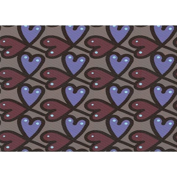 Ahgly Company Indoor Rectangle Patterned French Lilac Purple Area Rugs, 2' x 3'