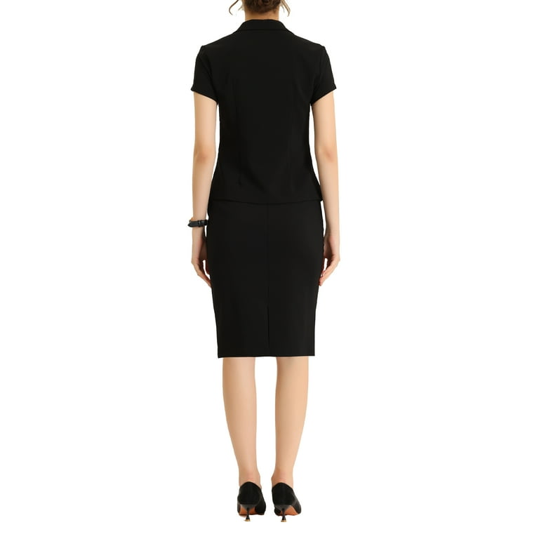 Womens black skirt shop suit set
