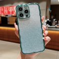 thumbnail image 1 of SaniMore for iPhone 14 Pro Max 6.7" 2022 Case with Lens All-inclusive Soft Shockproof TPU Back + Glitter Paper Plating Bumper Drop Resistant for Girls Women  For iPhone 14 Pro Max,Darkgreen, 1 of 10