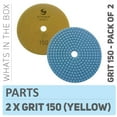 thumbnail image 3 of Stadea PPW211D Diamond Polishing Pads 5" For Concrete Terrazzo Marble Granite Countertop Floor Wet Polishing, Grit 150 - Pack of 2, 3 of 5