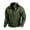 Army Green, variant on Fleece Sweatshirts for Men Stand Collar 1/4 Zip Pullover Sweatshirt Bog and Tall Military Long Sleeve Shirts