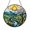 Acrylic 3.5 Inch, variant on Day and Night Four Seasons Stained Glass Window Decor, Tranquil Landscape Art Hanging Gift