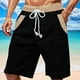 thumbnail image 1 of pstuiky Abreviatura para hombres, Pantalones cortos de trabajo de pierna recta, holgados y cómodos, de color liso, a la moda y para tiempo libre para hombre Pantalones cortos para correr para hombre, 1 of 6