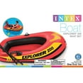 thumbnail image 3 of Intex Explorer 200 Inflatable 2 Person Boat Raft Set w/  2 Oars & Pump (6 Pack), 3 of 7