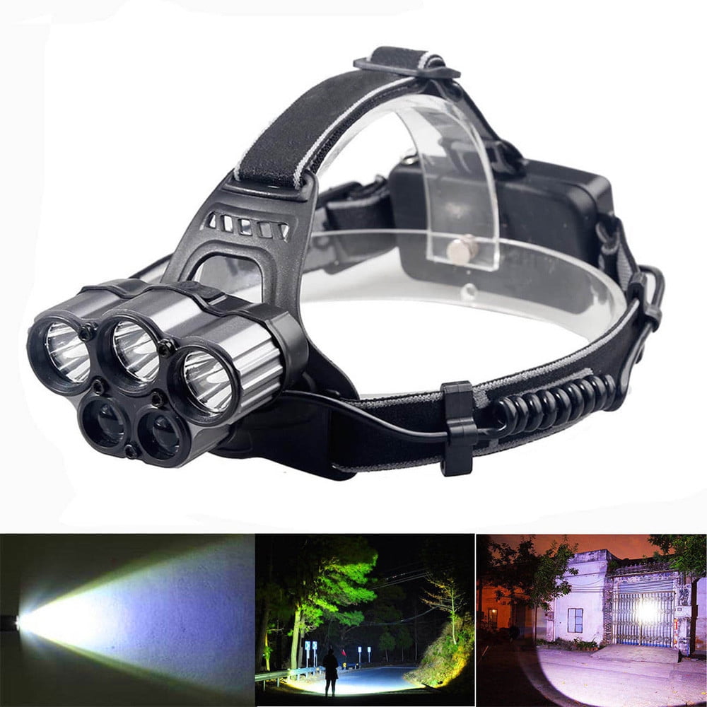 Rechargeable Tactical 50000LM T6 LED Headlamp 18650 Headlight Head Torch Lamp 