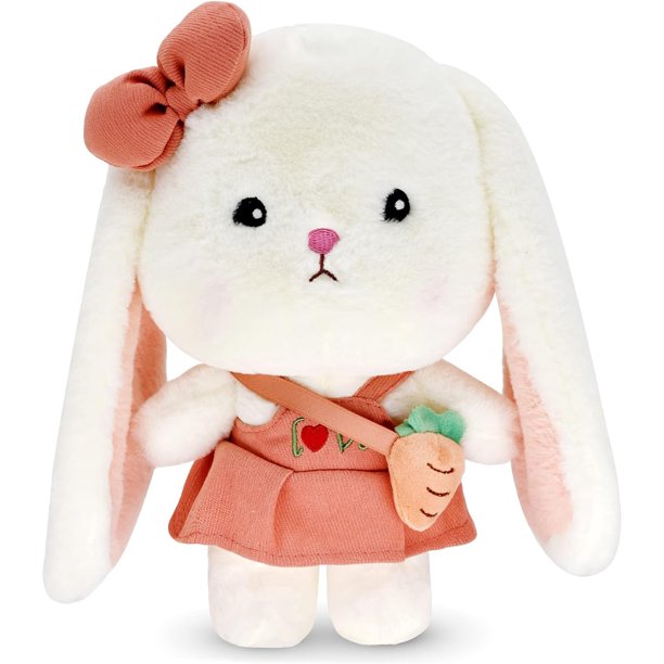9.8'' Soft Plush Rabbit Dolls [ Clothes Detachable ], Stuffed Animals