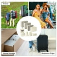 thumbnail image 4 of Unique Bargains 8 Pcs Portable Packing Cube Set for Luggage Beige, 4 of 6