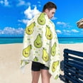 thumbnail image 5 of Coolnut Cute Pear Fruit Cartoon Beach Towel Quick Dry Absorbent Bath Towels Sandproof Lightweight Towel for Gym Yoga Sports Swimming- 30x60in Washcloth Gift, 5 of 7