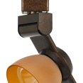 thumbnail image 3 of Benjara BM220794 12W Integrated LED Track Fixture with Polycarbonate Head, Bronze & Orange, 3 of 5