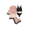 thumbnail image 2 of Seyurigaoka Women Sexy Pajamas 4Pcs Underwear + Panties + Shorts + Nightgown, 2 of 9