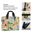thumbnail image 4 of FORMRS 16" Laptop Bag Carrying Sleeve Case with Handle Travel Shoulder Briefcase, Retro Pink Floral, 4 of 8