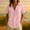 #6Pink, variant on Byworldtasic Womens Short Sleeve Tops Collared V Neck Shirts Work Tunic Tops Basic Dressy Blouses