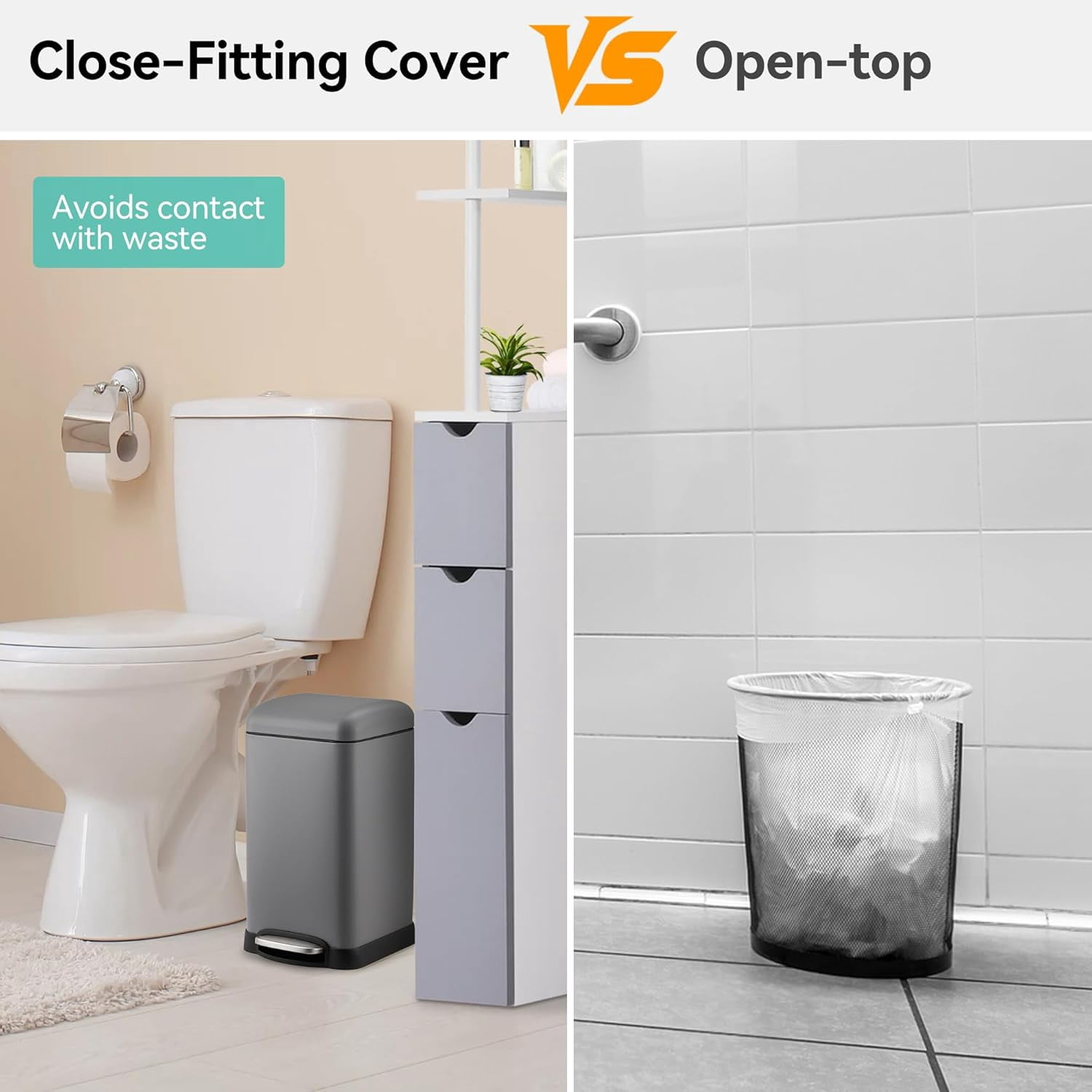 12Gallon Step Trash Can with Soft-Close Lid,Stainless Steel Garbage Bin with Removable Inner Bucket for Kitchen,Home,Office