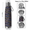 thumbnail image 3 of Modern 29oz Stainless Steel Insulated Thermos with Tea Filter, 360° Printed Travel Bottle, Leakproof BPA-Free Flask with Anti-Slip Base, 304 Inner & 201 Outer, Vacuum Cup, 3 of 6
