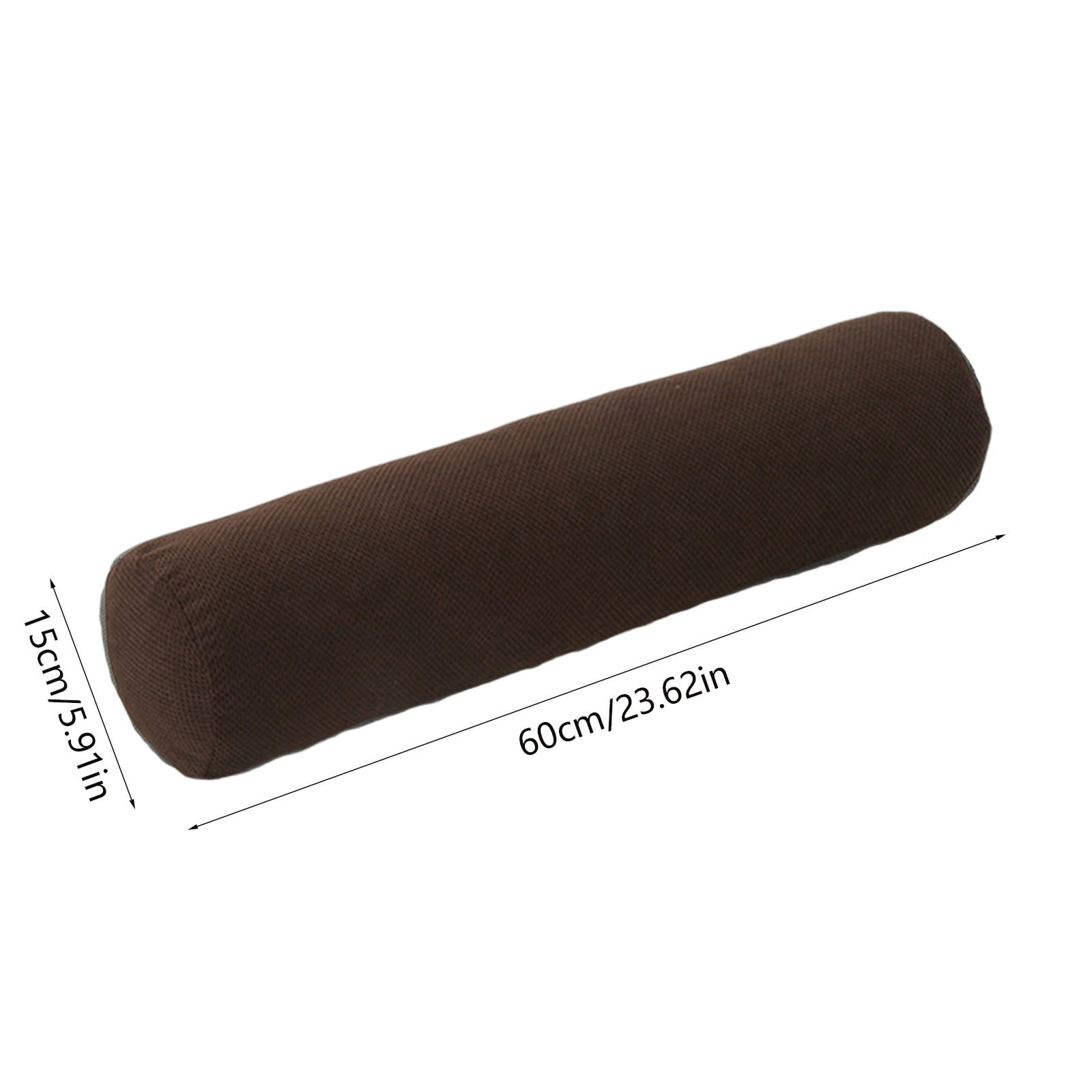 Supportive Round Body Pillow for Adults, 23.6 Inches, Velvet with Pearl Cotton Fill, Ergonomic Design for Side Sleepers, Removable Washable for Easy Care