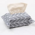 thumbnail image 7 of 3Pcs Creative Pastoral Style Tissue Box Cover Cotton Linen Cloth Tissue Box Cover Grey (Arrow), 7 of 7