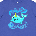 thumbnail image 4 of Inktastic Cute and Playful Narwhal Youth T-Shirt, 4 of 5