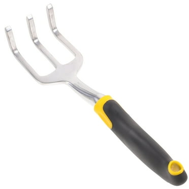 Hand Cultivator Garden Tool 3 Prong Rake Nonslip Handle Cultivator Garden Hand Tool