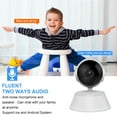 thumbnail image 4 of Electrónica Pisexur para hombres, de alta definición para interiores, con interconexión wifi para teléfonos móviles, 720P, rotación de 350 grados, intercomunicador de voz, cámara de monitoreo para an, 4 of 6