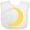 AA-White, variant on Inktastic Cute Yellow Moon Boys or Girls Baby Bib