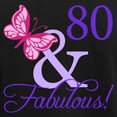 thumbnail image 3 of CafePress - 80 And Fabulous Women's Dark Pajamas - Women's Short Sleeve Print T-Shirt and Pants Dark Cotton Pajama Set, 3 of 7