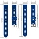thumbnail image 2 of Correa de reloj de repuesto Correa de muñeca de silicona ajustable Accesorios de reloj para deportes al aire libre, Azul profundo seitruly EL5021-04, 2 of 2