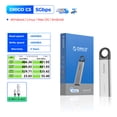thumbnail image 3 of ORICO SSD externo de 1 TB, hasta 1050 MB/s, diseño de orificio para colgar, unidad de estado sólido portátil, almacenamiento PSSD para tabletas, computadoras portátiles C10, 3 of 5