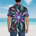 thumbnail image 6 of Balery Colored Abstract Print Men's Hawaiian Shirts Short Sleeve Beach Shirt Relaxed Fit Vacation Button Down Shirts-Large, 6 of 9