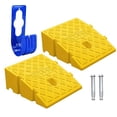 thumbnail image 2 of 2Pack Curb Ramp with one Large Hose Hook, Portable Lightweight Heavy Duty Plastic Driveway Curb Ramps for Low Cars,Motorcycle Ramp,Curb Ramps (4.33 inch High), 2 of 4