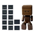 thumbnail image 2 of Adorno de muñeca de madera con pies temblorosos para salpicadero de coche, creativo, compacto y versátil. Marrón oscuro, 2 of 8