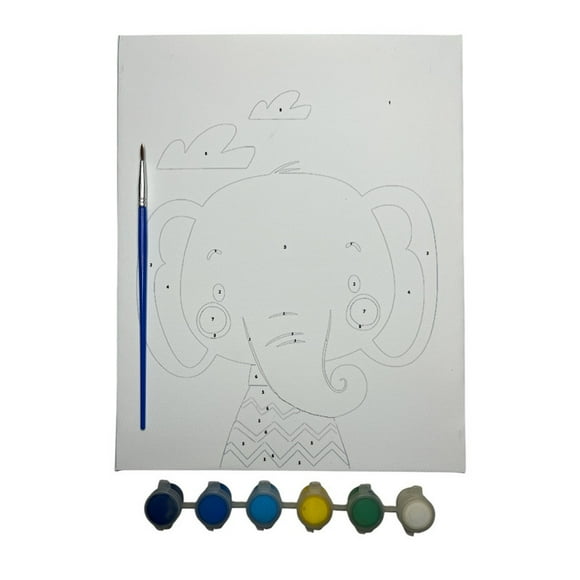 Pinta por número Elefante