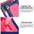 thumbnail image 5 of FIEWESEY for Walmart Onn 11 inch Tablet Pro 2024 Model Case/Onn 11 inch Tablet Pro (100146660) 2024 Case Kids Friendly with Shoulder Strap Stand 2Pcs Tempered Glass Screen Protector (NavyPink+2Pcs), 5 of 7