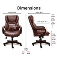 thumbnail image 4 of Scranton & Co Executive Office Chair in Brown Bonded Leather, 4 of 16