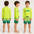 thumbnail image 2 of Big Chill Boys Swim Set - Boys Rash Guard Swim Set - UPF 50+ Rash Guard Long Sleeve Swim Shirt Board Short Swim Trunks (5-14), 2 of 7