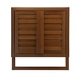 thumbnail image 2 of Eccostyle Solid Bamboo Spa or Bath 2 Door Wall Hanging Space Saver Cabinet - Caramel, 2 of 7