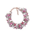thumbnail image 4 of Collier en Alliage pour Femmes, Remplacement Portable, Décoratif, Suspendu, Élégant, Coloré, à la Mode, pour Rendez-Vous, Cadeau d'Anniversaire, Rouge Rose, 4 of 9