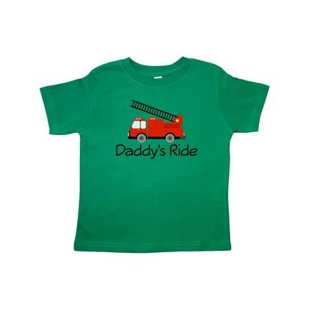 

Inktastic Fire Truck Daddy s Ride Gift Toddler Boy or Toddler Girl T-Shirt